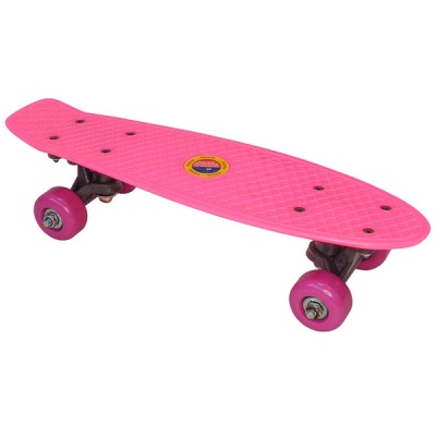 Скейтборд пластиковый 41x12cm (розовый) (SK404) E33086